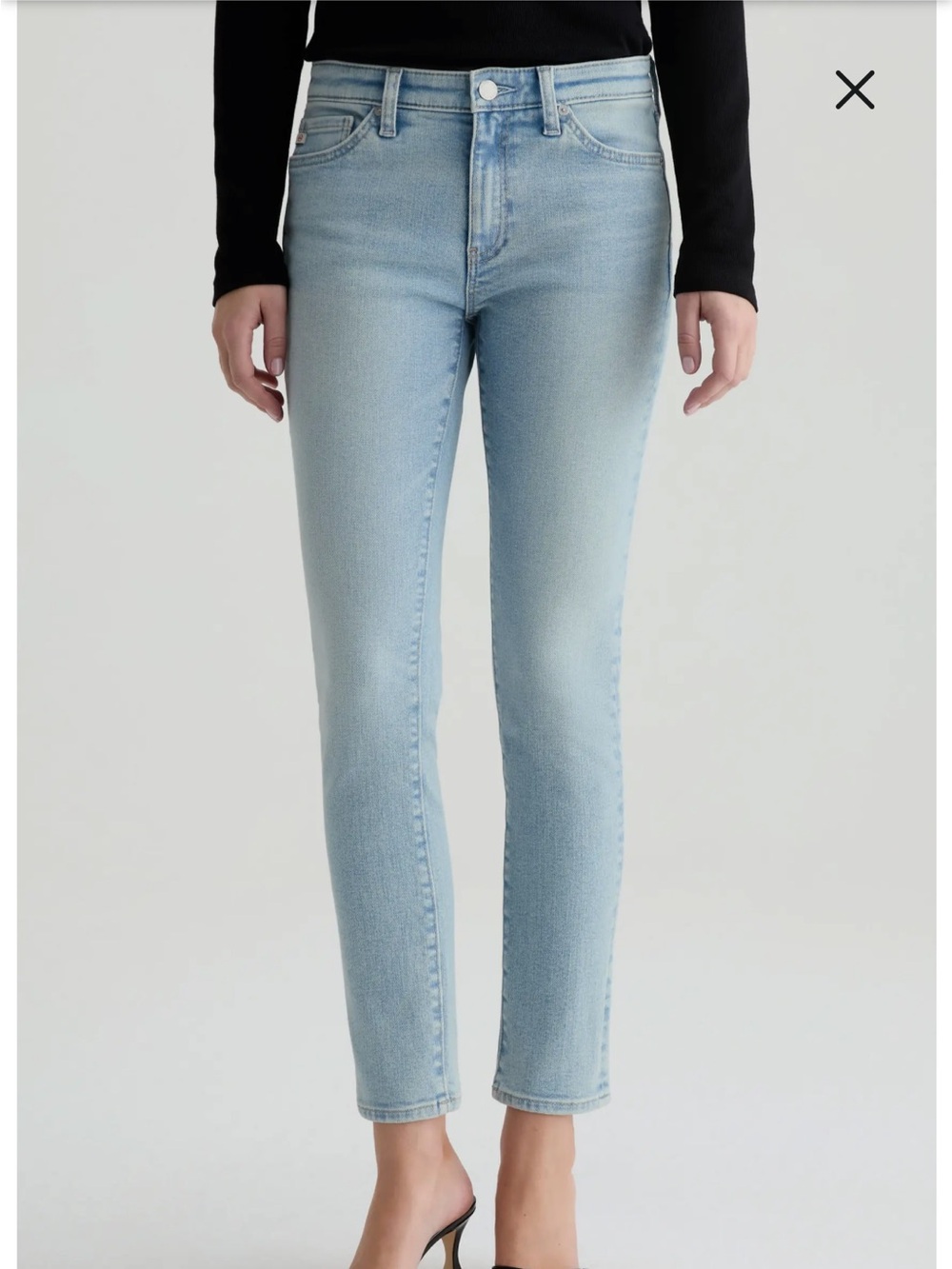AG Prima Ankle Cigarette Jean In Light Washed. NWOT! Sz 28